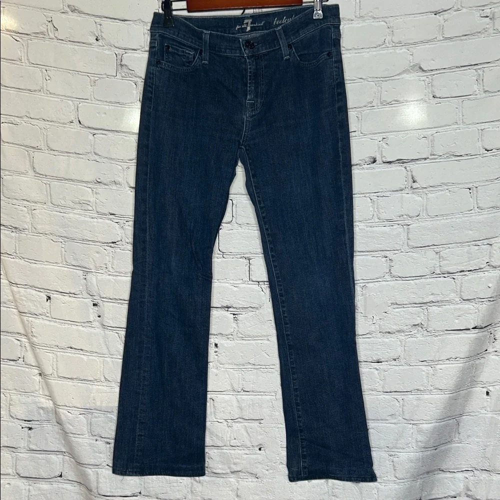 7 For All Mankind Bootcut Blue Jeans Size 29 Excellent Condition